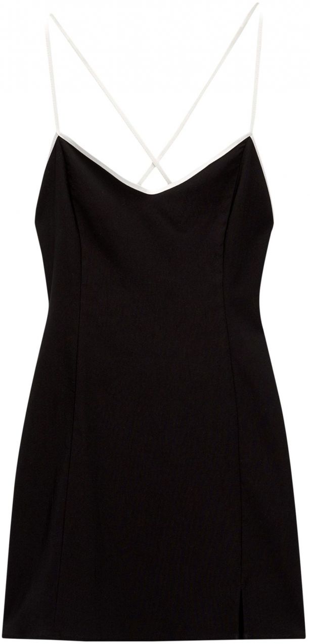 Pull&Bear Šaty  čierna / biela