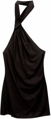 Pull&Bear Kokteilové šaty  čierna