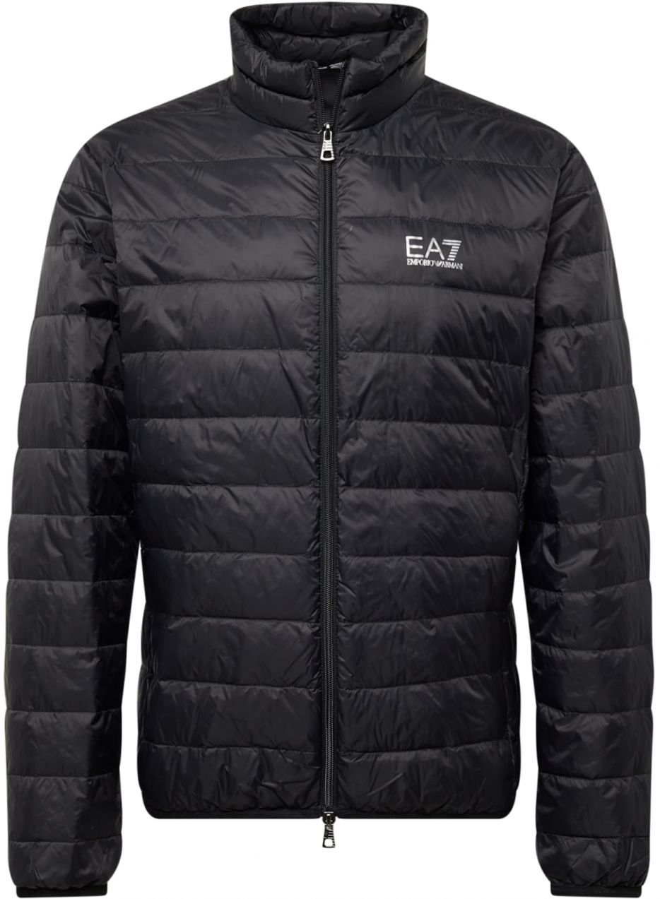 EA7 Emporio Armani Zimná bunda  čierna / biela
