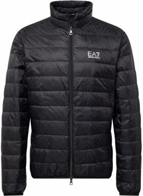EA7 Emporio Armani Zimná bunda  čierna / biela
