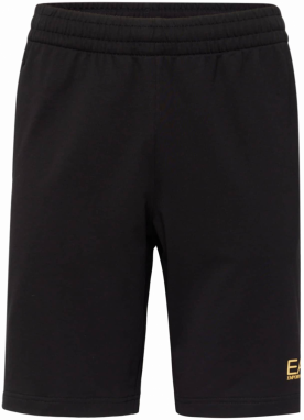 EA7 Emporio Armani Nohavice  zlatá / čierna