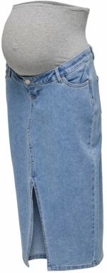 Only Maternity Sukňa 'OLMSiri'  modrá denim / sivá melírovaná