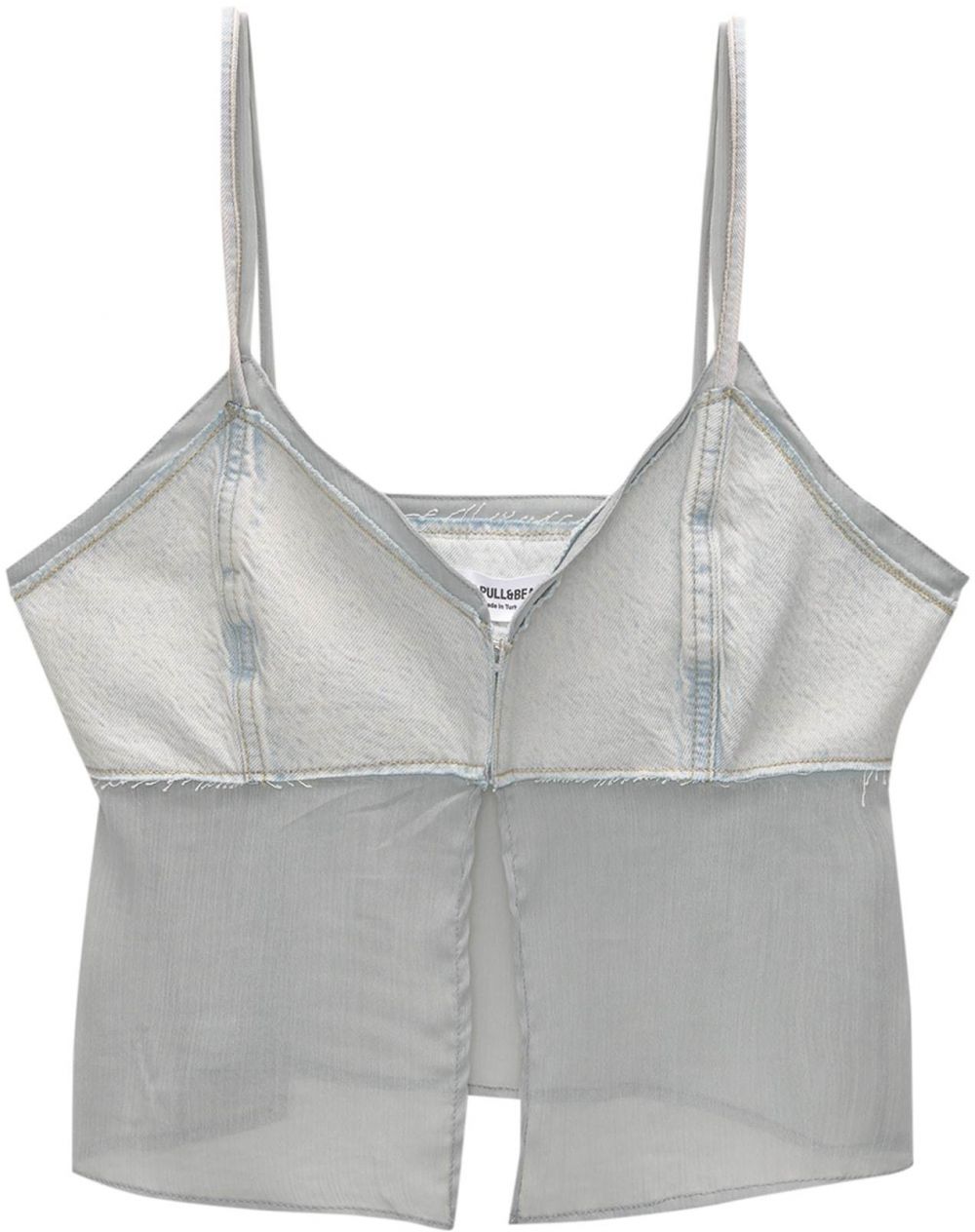 Pull&Bear Top  pastelovo modrá