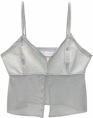 Pull&Bear Top  pastelovo modrá