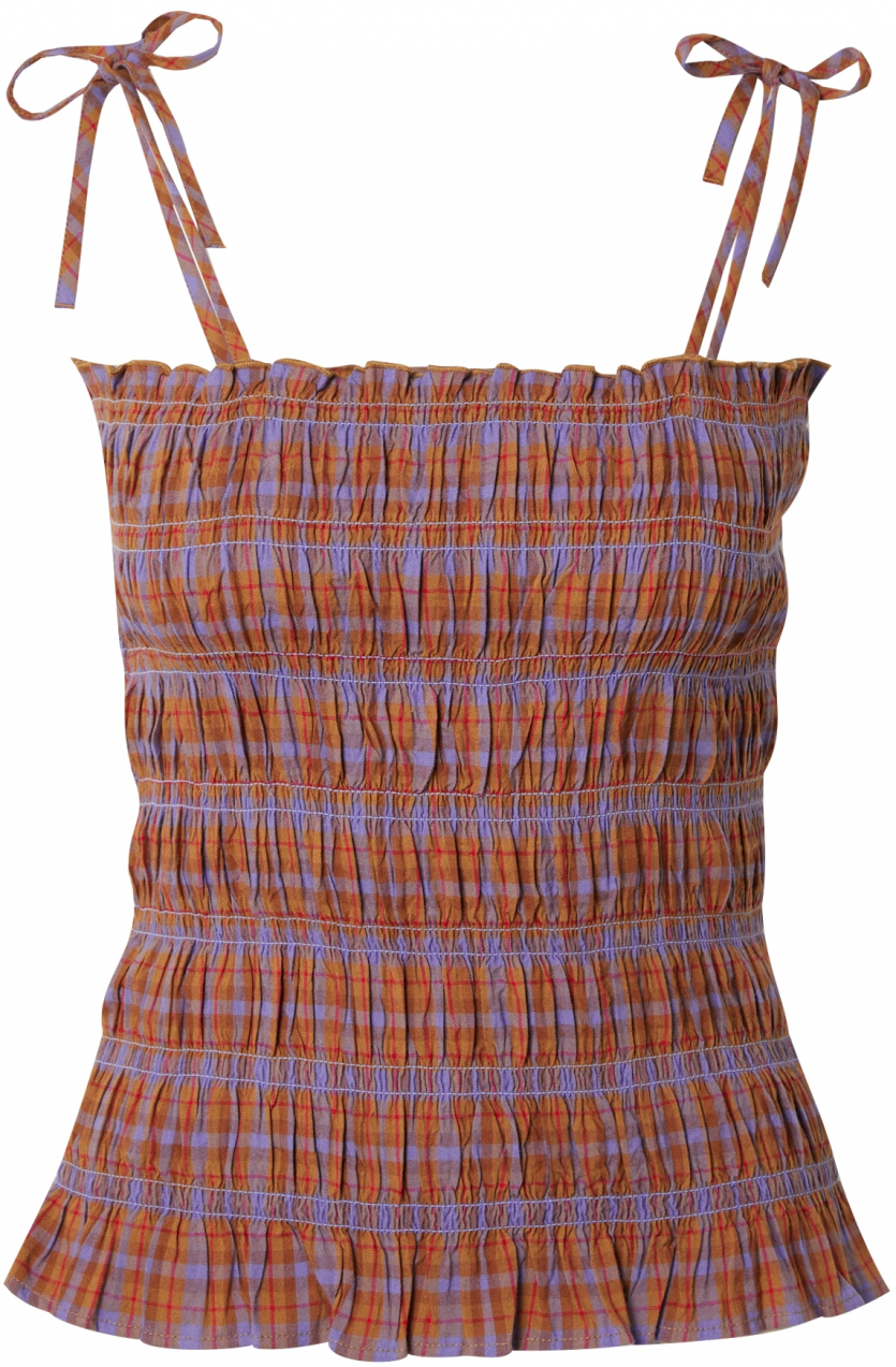 TOPSHOP Top  fialová / krvavo červená / hrdzavo červená