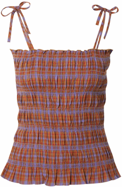 TOPSHOP Top  fialová / krvavo červená / hrdzavo červená