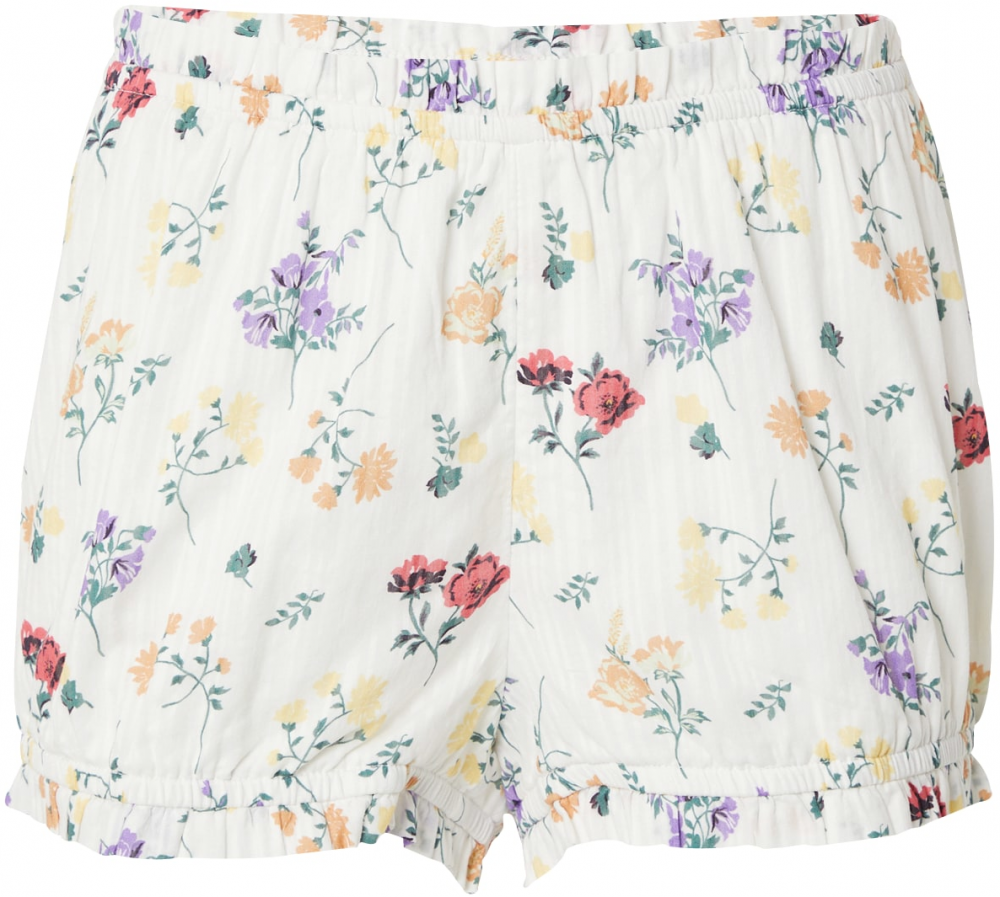 TOPSHOP Nohavice  žltá / smaragdová / fialová / prírodná biela
