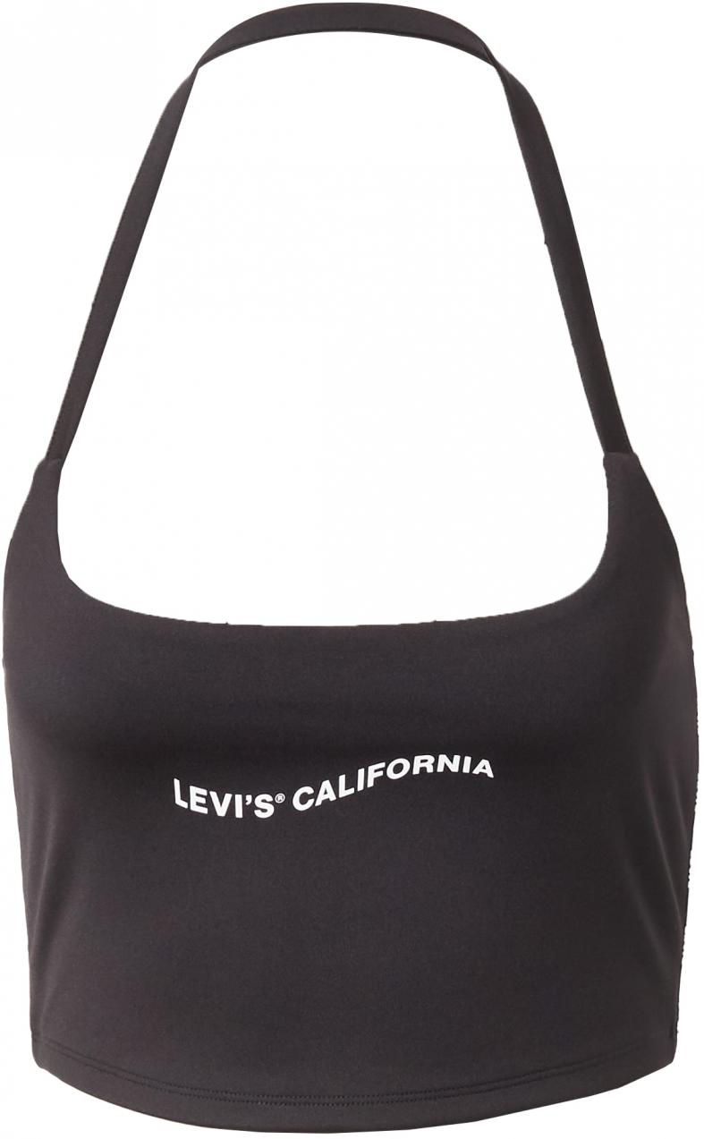 LEVI'S ® Top 'Graphic 90's Halter Crop'  hnedá / biela