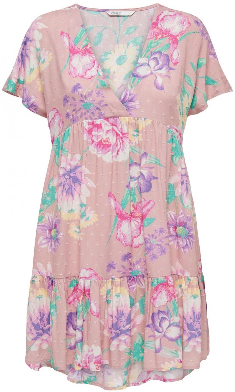 ONLY Šaty 'PARIS'  žltá / nefritová / fialová / staroružová