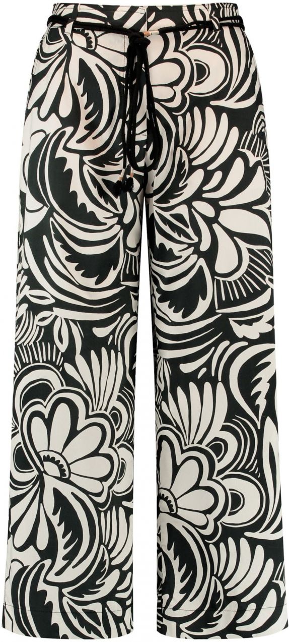 GERRY WEBER Nohavice  čierna / biela