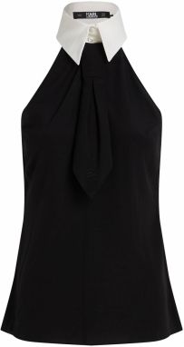 Karl Lagerfeld Top  čierna / biela
