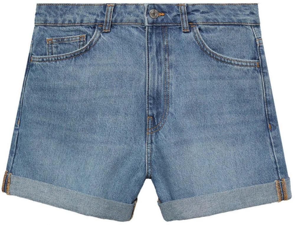 MANGO Džínsy  modrá denim