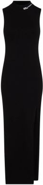KARL LAGERFELD JEANS Šaty ' Knitted Sleeveless Maxi '  čierna