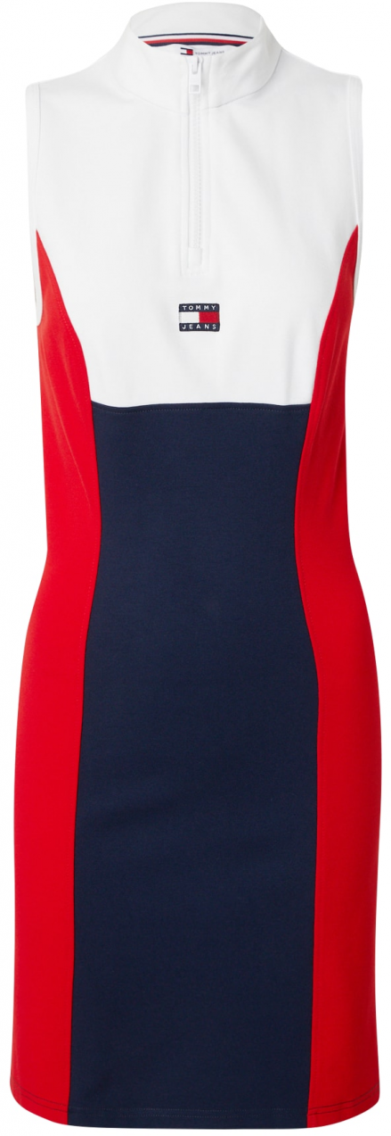 Tommy Jeans Šaty  námornícka modrá / červená / biela