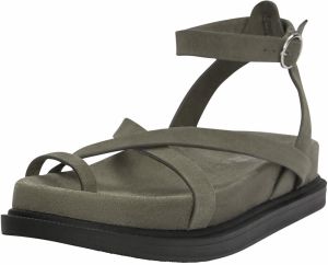 Pull&Bear Remienkové sandále  olivová