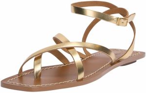 Pull&Bear Remienkové sandále  zlatá