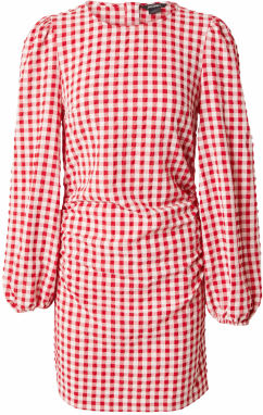 Monki Šaty  červená / biela