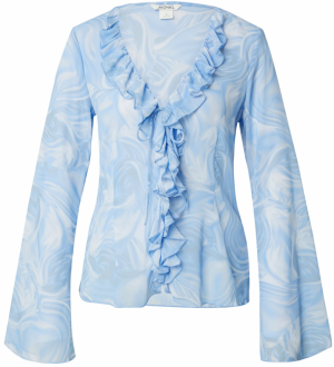 Monki Blúzka  svetlomodrá / biela