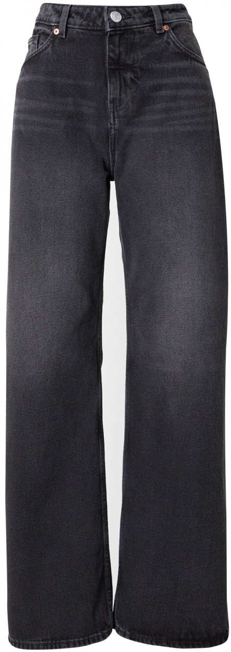 Monki Džínsy  čierny denim