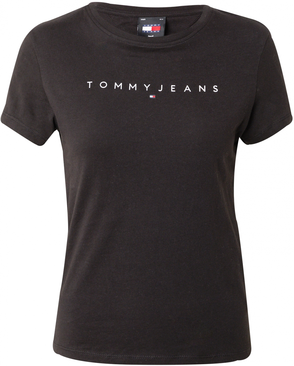 Tommy Jeans Curve Tričko  čierna / biela