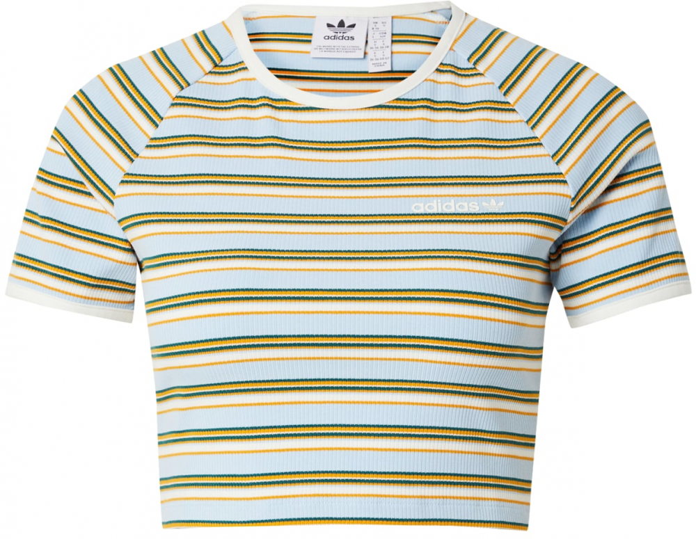 ADIDAS ORIGINALS Tričko  námornícka modrá / svetlomodrá / oranžová / biela