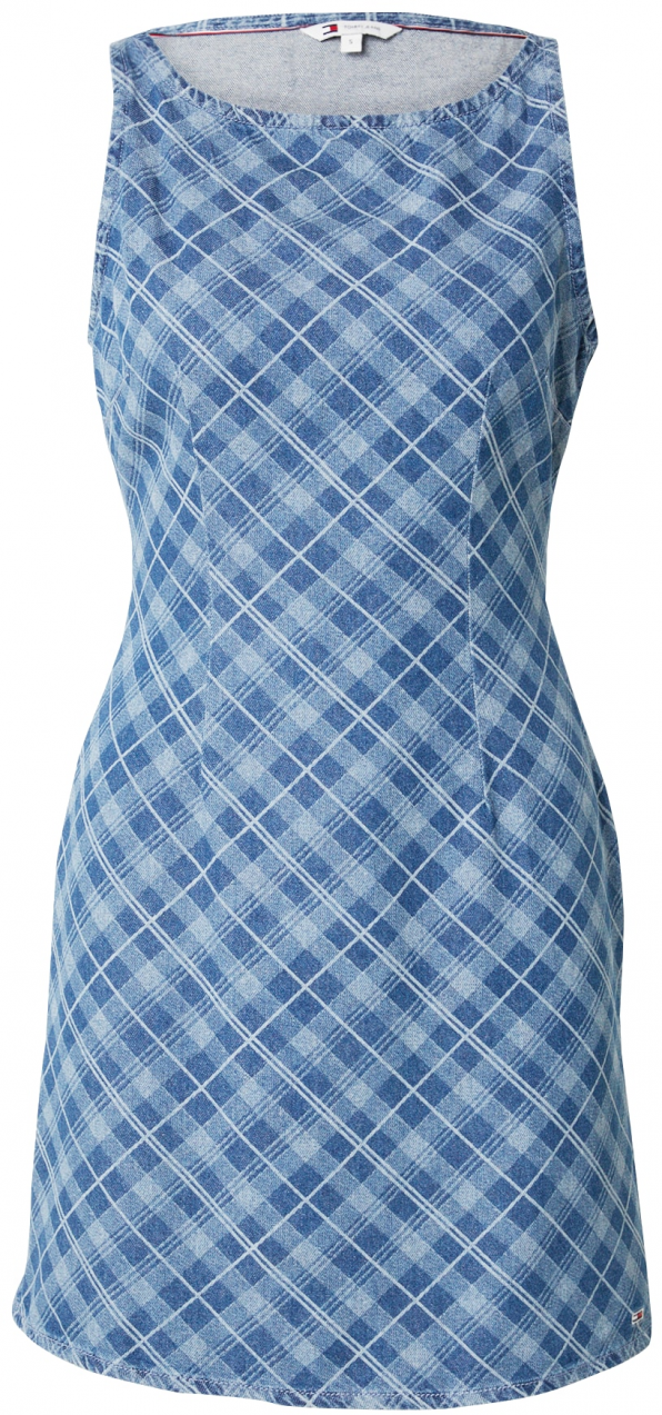 Tommy Jeans Šaty  modrá denim / svetlomodrá