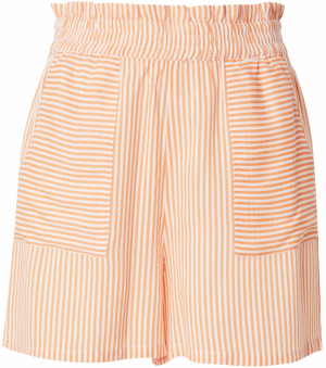 VERO MODA Nohavice 'VMBUMPY'  oranžová / biela