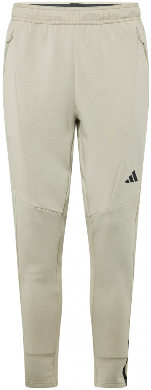 ADIDAS PERFORMANCE Športové nohavice  sivobéžová / čierna