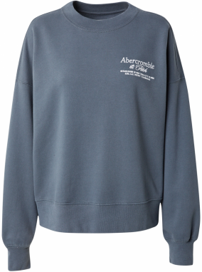 Abercrombie & Fitch Mikina  tmavosivá / biela