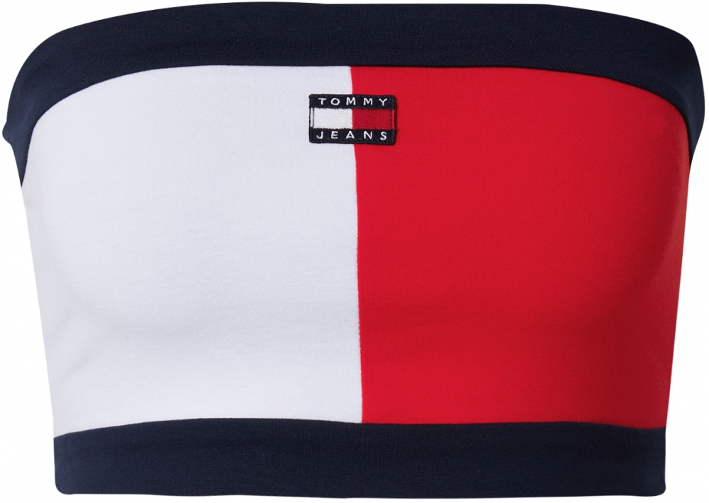 Tommy Jeans Top  námornícka modrá / červená / biela