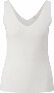 s.Oliver BLACK LABEL Vyšívaný top  šedobiela