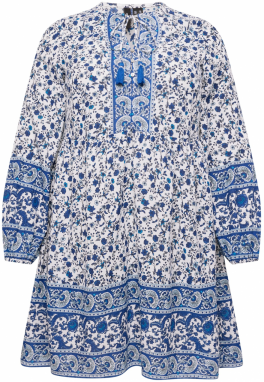 Vero Moda Curve Tunika 'VMMILAN'  modrá / námornícka modrá / biela