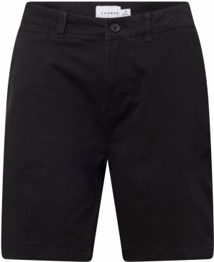 TOPMAN Chino nohavice  sivá / čierna