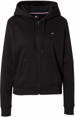 Tommy Jeans Tepláková bunda  námornícka modrá / červená / čierna / biela