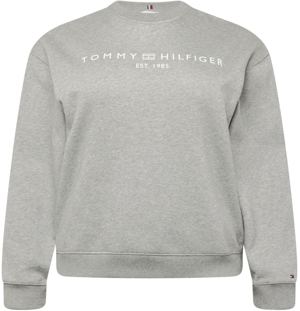 Tommy Hilfiger Curve Mikina  sivá / biela
