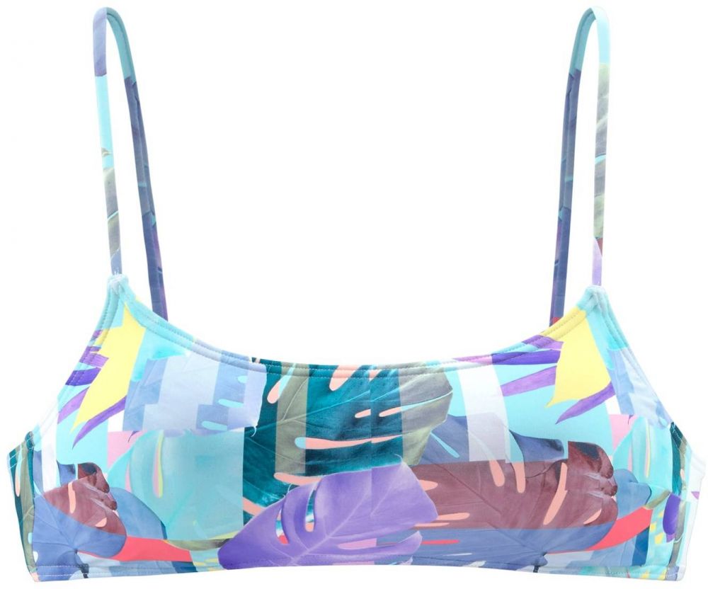 VENICE BEACH Bikinový top 'Varia'  modrá / žltá / fialová / biela