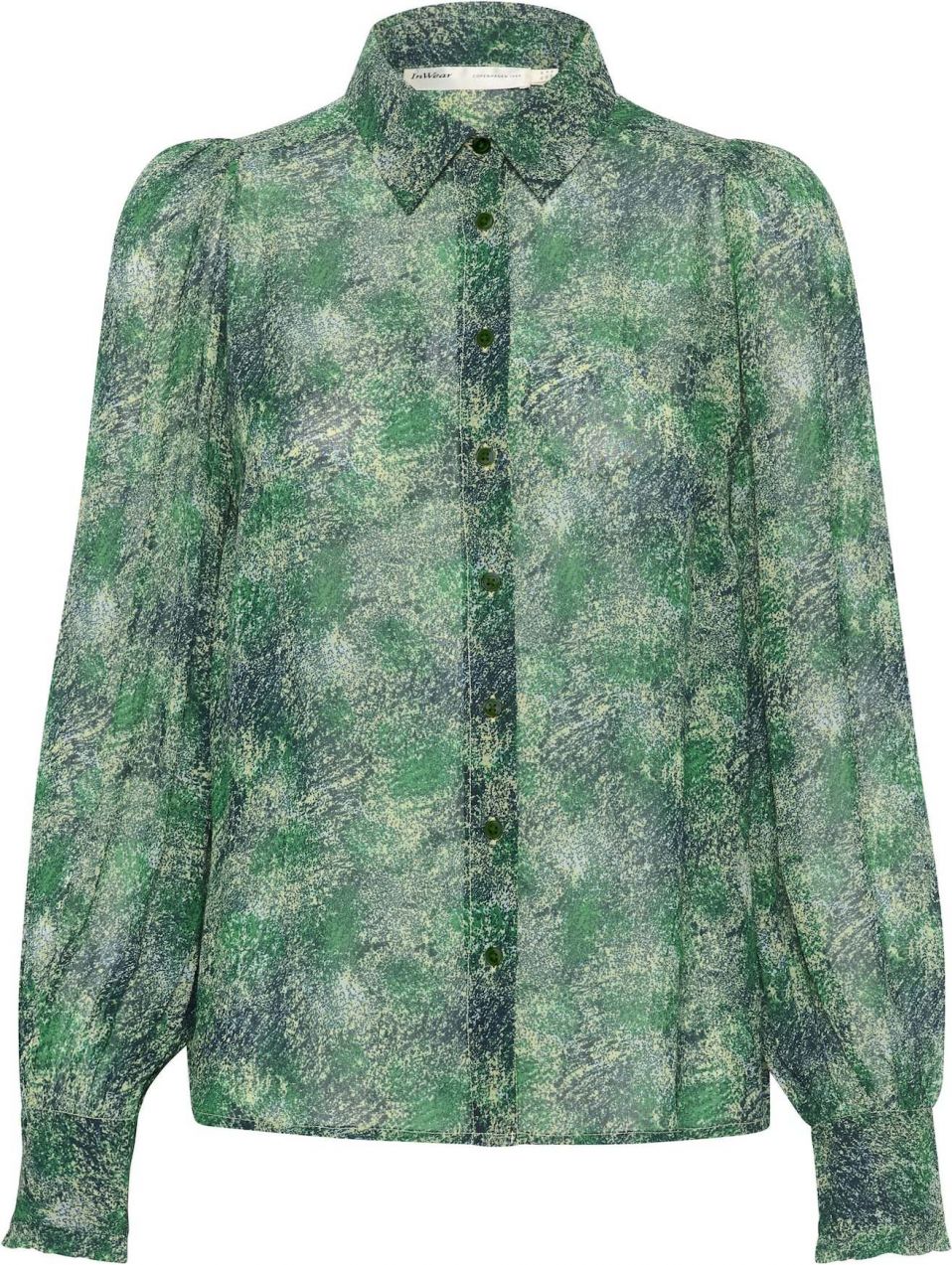 InWear Blúzka 'Davila'  modrá / zelená / biela