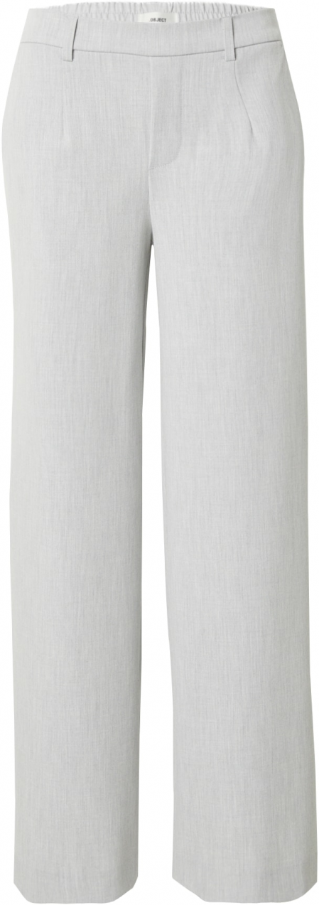 OBJECT Plisované nohavice 'Lisa'  svetlosivá