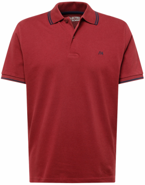 SELECTED HOMME Tričko 'SLHDante'  námornícka modrá / rubínová