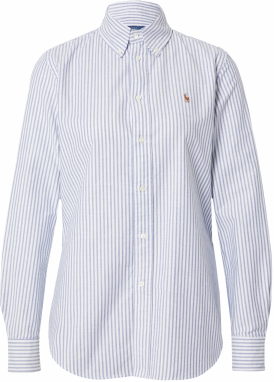 Polo Ralph Lauren Blúzka  svetlomodrá / koňaková / biela