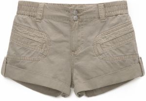 Pull&Bear Nohavice  tmavobéžová
