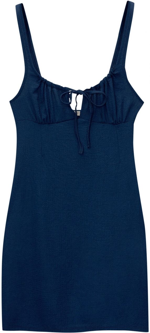 Pull&Bear Letné šaty  námornícka modrá