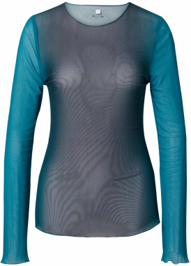 Won Hundred Tričko 'Alba'  azúrová / modrozelená / tmavosivá