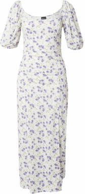 Gina Tricot Šaty  kaki / fialová / biela