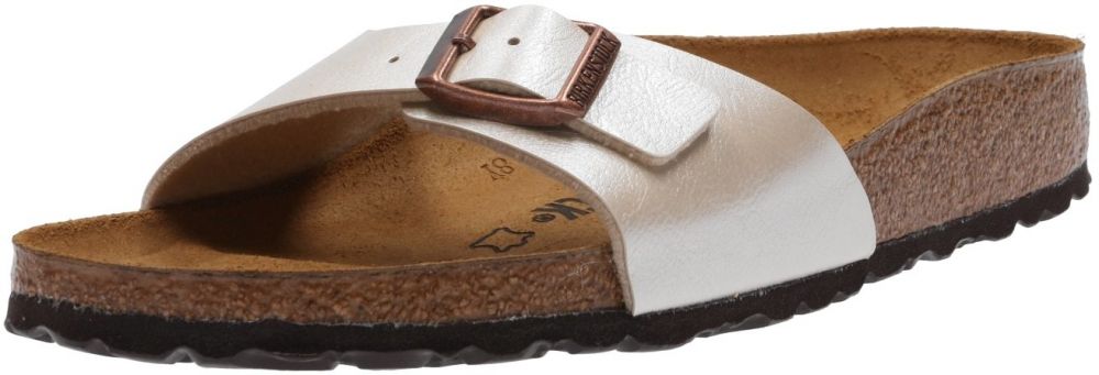 BIRKENSTOCK Žabky 'Madrid'  perlovo biela