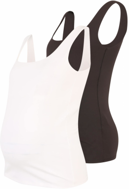 Vero Moda Maternity Top 'MILLION'  čierna / biela