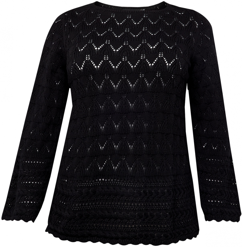 Vero Moda Curve Sveter 'VMCLUA'  čierna