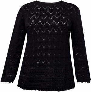 Vero Moda Curve Sveter 'VMCLUA'  čierna