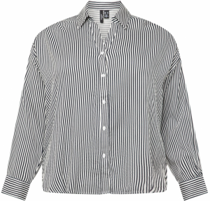 Vero Moda Curve Blúzka 'VMBumpy'  čierna / biela