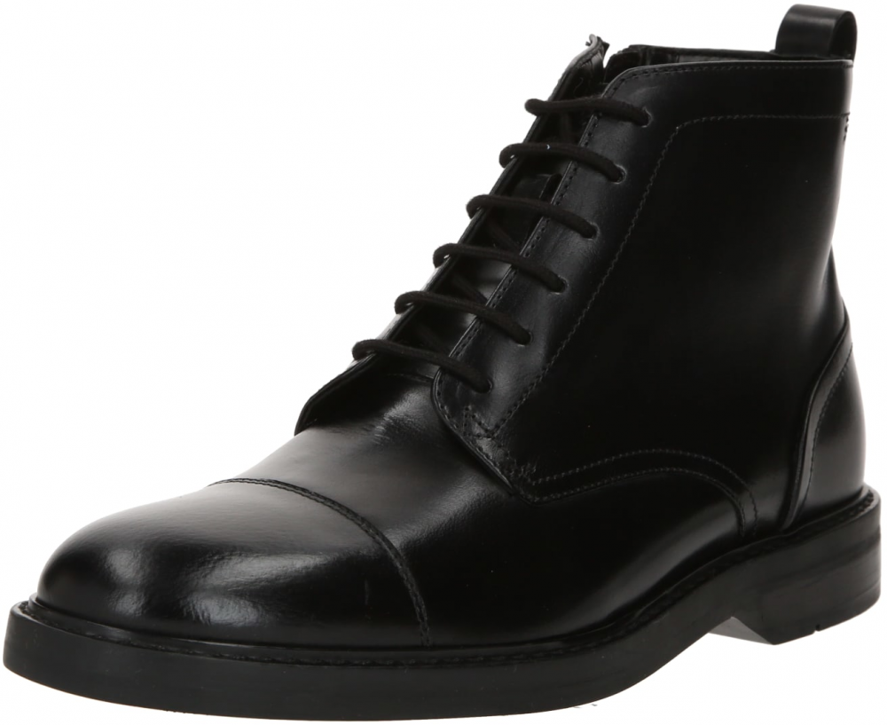 CLARKS Šnurovacie čižmy 'Aldwin Cap'  čierna